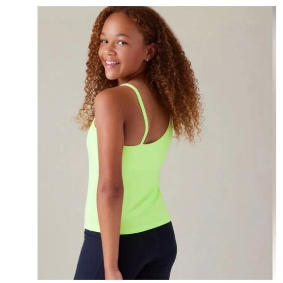 NEW! Athleta Girl | Stand Out Support Tank Lime Green - Picture 2 of 11